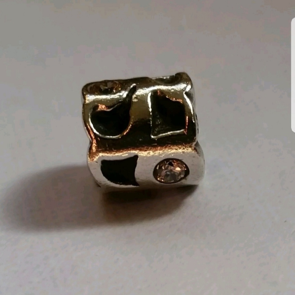 Pandora Sterling Silver Champagne Pond CZ Bead Ret